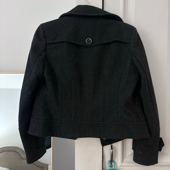 Express Grey Wool Peacoat - Picture 3 of 3